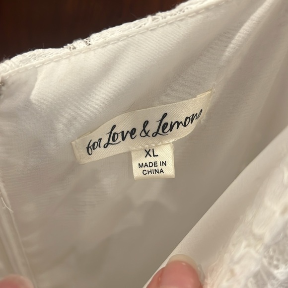 For Love & Lemons | Revolve off white mini dress - Picture 4 of 10